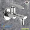 Acetap Aqua Series Brass Nozzle Bib Cock Tap  Chrome Plated, Wall Mounted Water Tap for Bathroom & Kitchen with Flange (Pack of 1 Pcs) view 2
