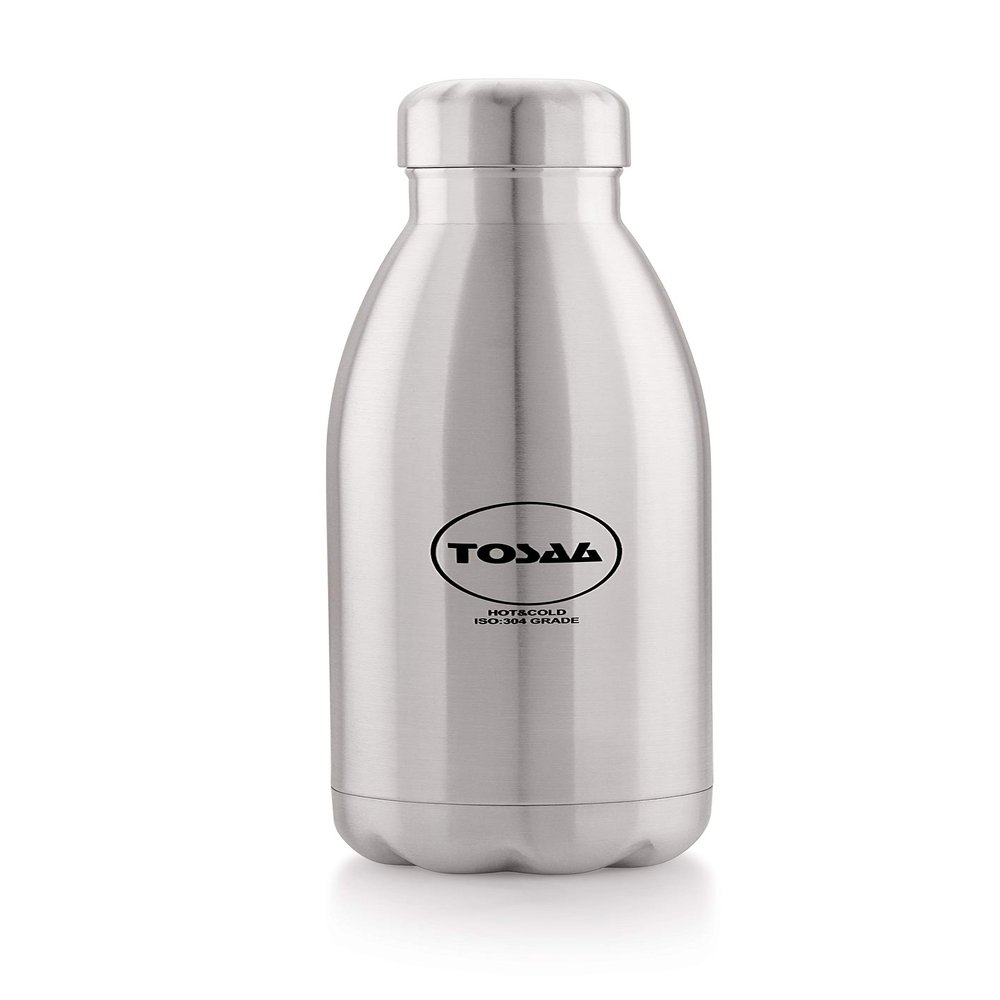 Tosaa Hot & Cold Double Wall Vacuum Insulated Flask Water Bottle Stainless Steel 500 ML, Matt