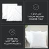 Encasa XO Velvet Throw Pillow Covers 16x16 in (40x40 cm) - Brown - No Inserts, Pack of 2 Cases | Solid Plain Dyed Soft & Smooth, Square Decorative Cushion Covers for Living & Bedroom view 2