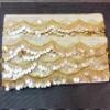 Eerafashionicing Sequence Zari Work Lace for Women's Dresses, Dupatta, Bridal Dresses, Saree, Skirt, Lehengas, Palazzo, Anarkali Suits, Blouses, Craft and Home Decor (9 Mtrs X 3.5 Cms, Light Golden) view 2