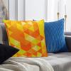 Khooti Velvet Cushion Cover, 20x20 (Triangular Orange Yellow)(Pack of 1) view 4