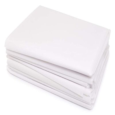 ESTAVITO 30 GSM Thickness Non Woven Fabric Disposable Spa Bedsheet (35 Inches X 72 Inches, White) - Pack of 20 Sheets.