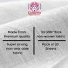 ESTAVITO 30 GSM Thickness Non Woven Fabric Disposable Spa Bedsheet (35 Inches X 72 Inches, White) - Pack of 20 Sheets. view 4
