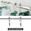 HASTHIP Stainless Steel Curtain Hooks, Approx. 6 x 4cm/2.3 x 1.6 inch, Silver, 12 Pieces view 4