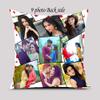 cuddlyprint White Satin Polyester 9 Photo Personalized Cushion/Pillow with Filler 16x16 inches view 2