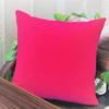 Fab Nation Cushion Cover Set of 5 | Plain Pink 16 x 16 inch Dupion Silk Cushion Covers for Sofa & Living Room view 3