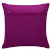 Fab Nation Set of 5 Cushions Covers, Dupion Silk, Plain Purple | 16x16 inches, Zipper Back view 3