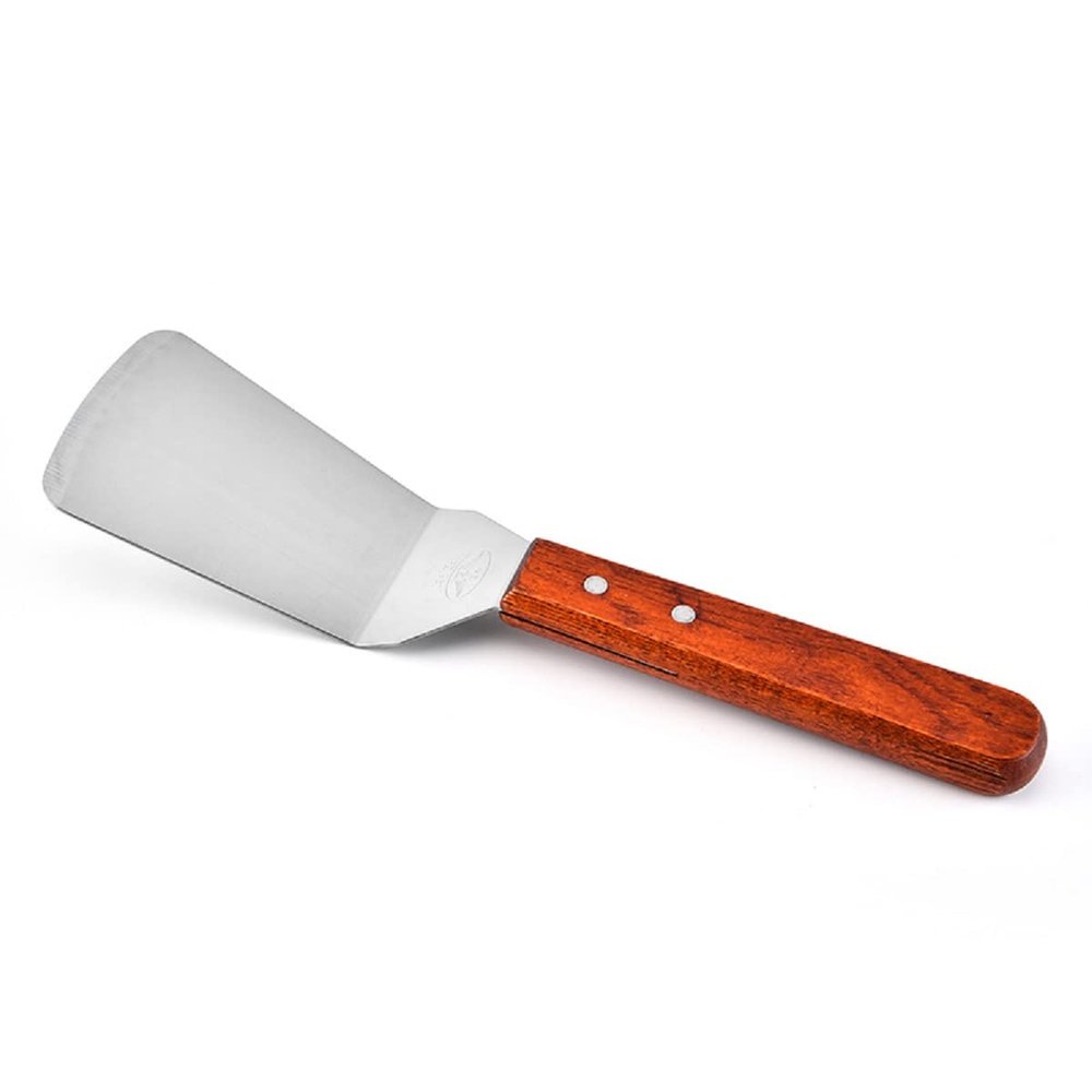 Baskety Metal Spatula Set Stainless Steel Griddle Spatula, Scraper, Pancake Flipper & Hamburger Turner Utensil (Small)