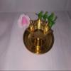 SPS MARKETING Brass Vilakku Design 7 Face Pooja Oil Lamp (Yellow/Golden|Size-1) Pack of 2 view 2