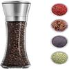 P-Plus International Pepper Grinder or Salt Shaker for Professional Chef - Best Spice Mill with Brushed Stainless Steel, Special Mark, Ceramic Blades and Adjustable Coarseness (Tall Pack 1) view 1
