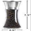 P-Plus International Pepper Grinder or Salt Shaker for Professional Chef - Best Spice Mill with Brushed Stainless Steel, Special Mark, Ceramic Blades and Adjustable Coarseness (Tall Pack 1) view 3