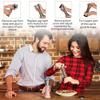 P-Plus International Pepper Grinder or Salt Shaker for Professional Chef - Best Spice Mill with Brushed Stainless Steel, Special Mark, Ceramic Blades and Adjustable Coarseness (Tall Pack 1) view 4