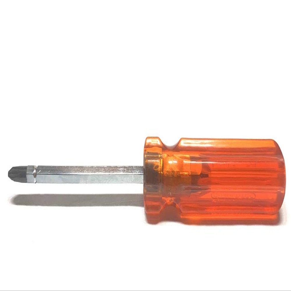 MULTITEC Tools Orange 2in1 Multi Function Screwdriver (Flat & Cross)