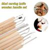 ZHENGTU Ceramic 11 Pcs Wooden Handle Clay Carving Pottery Sculpting Tools for Art and Craft view 3