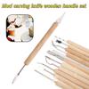 ZHENGTU Ceramic 11 Pcs Wooden Handle Clay Carving Pottery Sculpting Tools for Art and Craft view 4