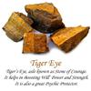 Reiki Crystal Products Natural Crystal Stones Carnelian Rough Stone, Tiger Eye Raw Stone, Standard view 2