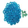 Sei Bella Small Mirror Frames and Mirrors for Embroidery Work, Crochet, Bohemian, Art & Craft Material, Blouse, Neck Design Making -8 mm (Inner),1.7 cm (Outer) - 50 Pieces Pack (Blue) view 1