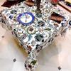 Arohi Dining Tablecloth Cotton Table Cover Floral Print Table Cover 6 Seater Table Cover Tea/Coffee Table Cover (60 x 60 inch) view 1
