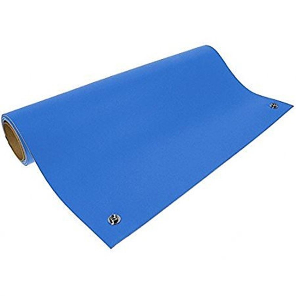 OTOVON PVC 3 Layered ESD Safe Table & Floor Mat (12 x 24", 2mm Thick, Blue)