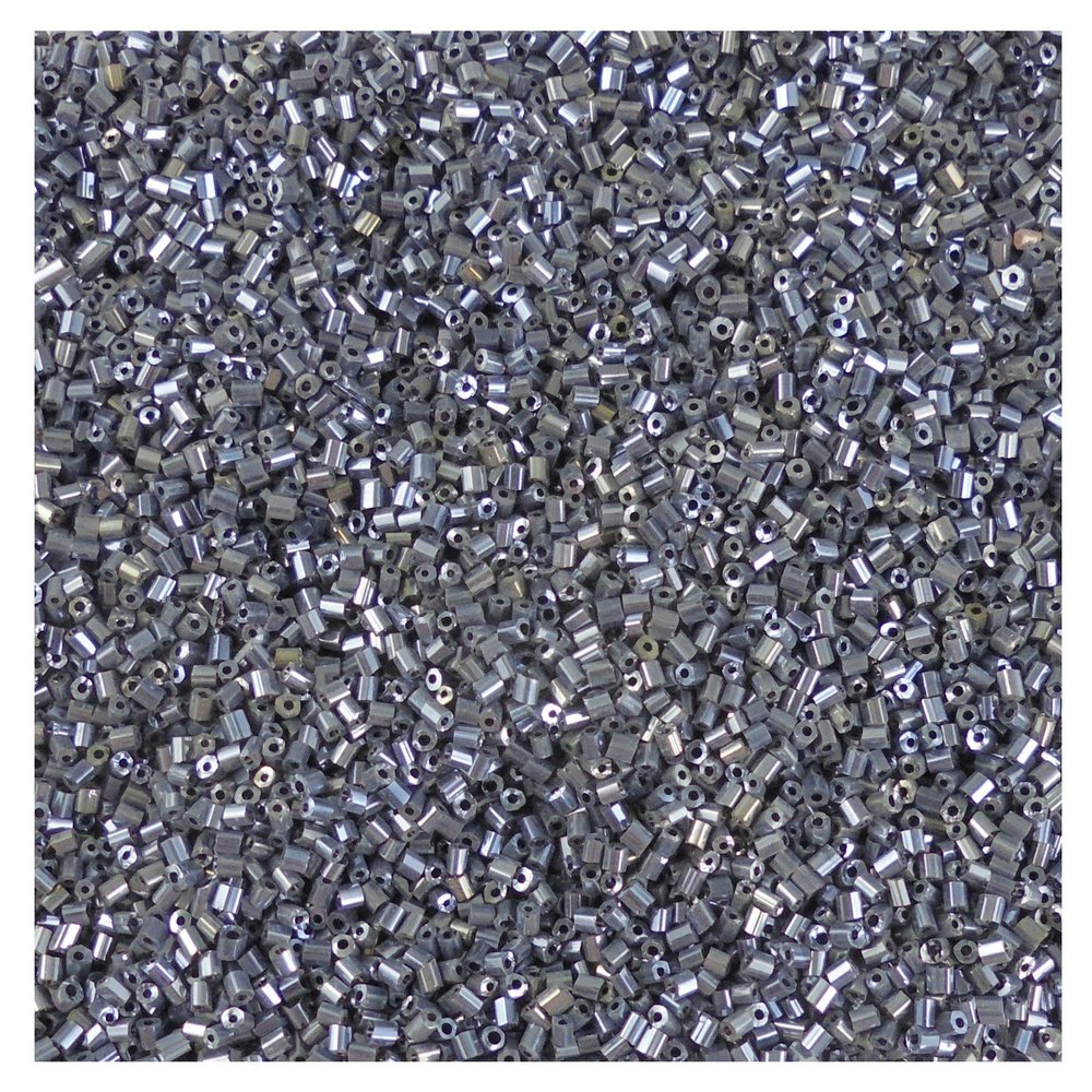 eshoppee 400 gm,3mm Black Luster Jewellery Making Seed Beads Cut Beads Cut Dana Art and Craft Making Embroidery Material kit (13, 400 gm)