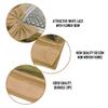 S4S Transparant View Non Woven Flower Design Attractive bow Saree Cover Bag, Cloth Cover (BROWN_Set of 6) view 2