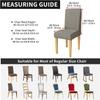 Lukzer 1PC Black & White Design Stretchable Dining Chair Cover | Universal Fit Removable Washable Slipcover | 140 GSM Polyester Spandex | Elastic Protective Cover for Home & Hotel Chairs (CC-026-01) view 3