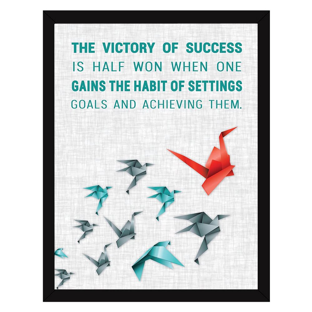 Chaka Chaundh - Success Motivational Quotes Wall Frames - motivational quotes frames for students - office motivational frames - Quotes Wall Frames - Motivational Quotes Frames for Office, Home, Students, Study Room, School, College, Institute, Entre