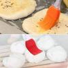 Xacton Set of 2 Kitchen Silicon Flat Pastry Brush Multi Purpose Silicon Oil Cooking Brush for Grilling, Tandoor and BBQ (Multicolor) view 2