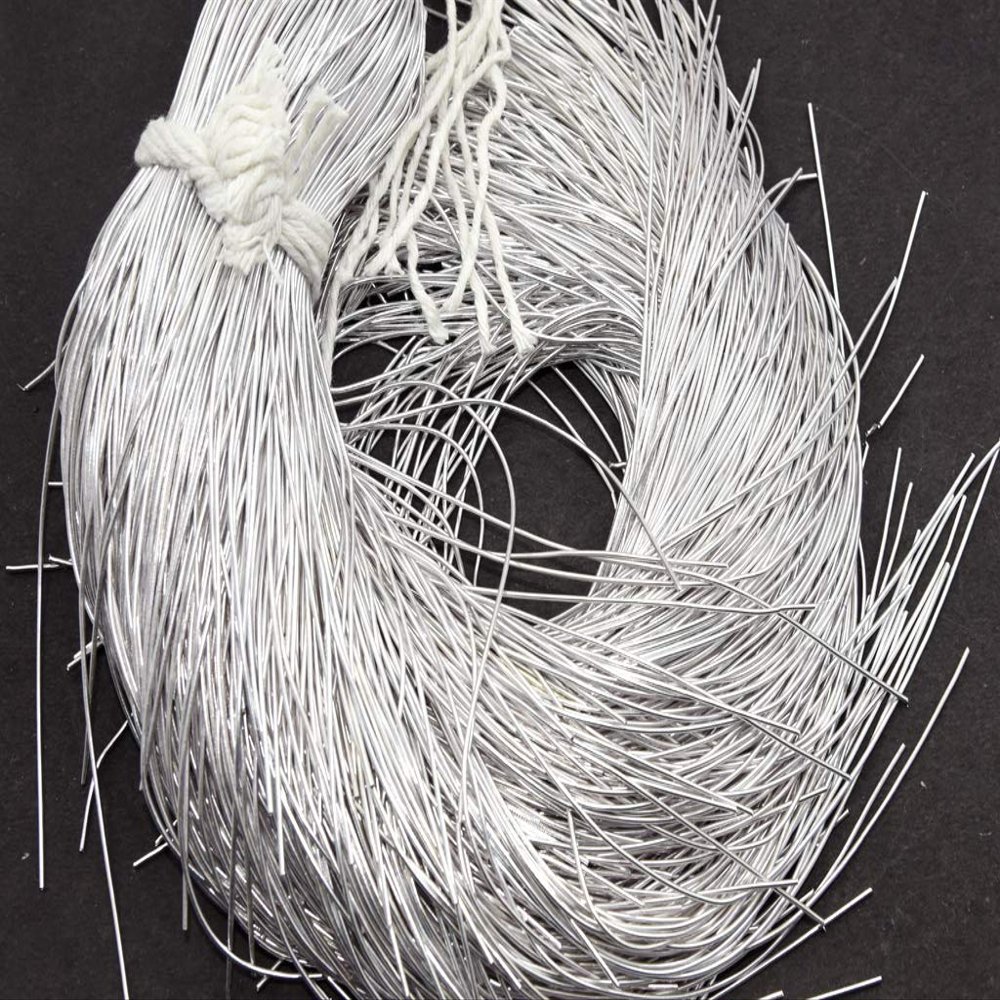 The Design Cart Silver Dapka/Dabka/French Wire for Aari, Zardosi Embroidery and Jewellery Work (100 Grams)