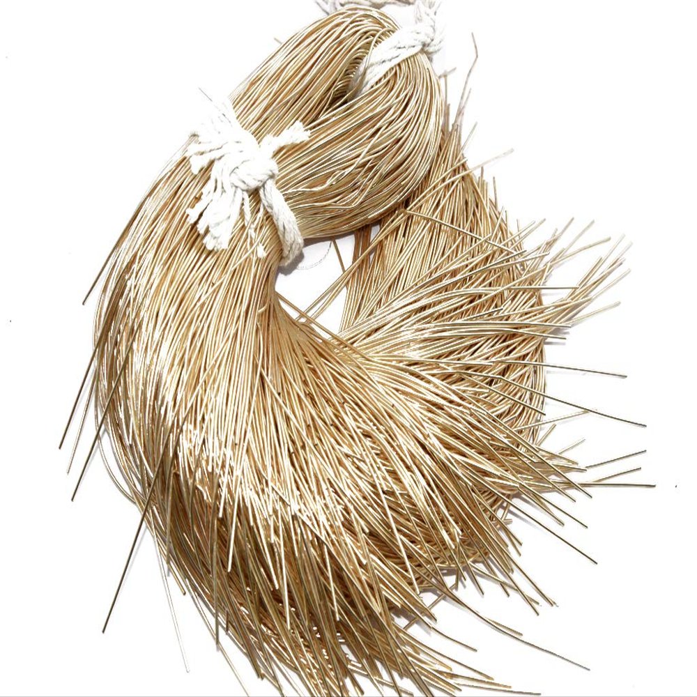 The Design Cart Shiny Bright Golden Dapka/Dabka/French Wire for Aari, Zardosi Embroidery and Jewellery Work (100 Grams)