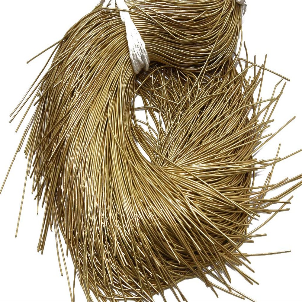 The Design Cart Light Golden Dapka/Dabka/French Wire for Aari, Zardosi Embroidery and Jewellery Work (100 Grams)