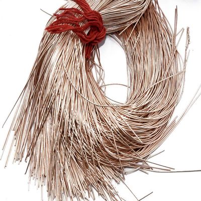 The Design Cart Peach Dapka/Dabka/French Wire for Aari, Zardosi Embroidery and Jewellery Work (100 Grams)