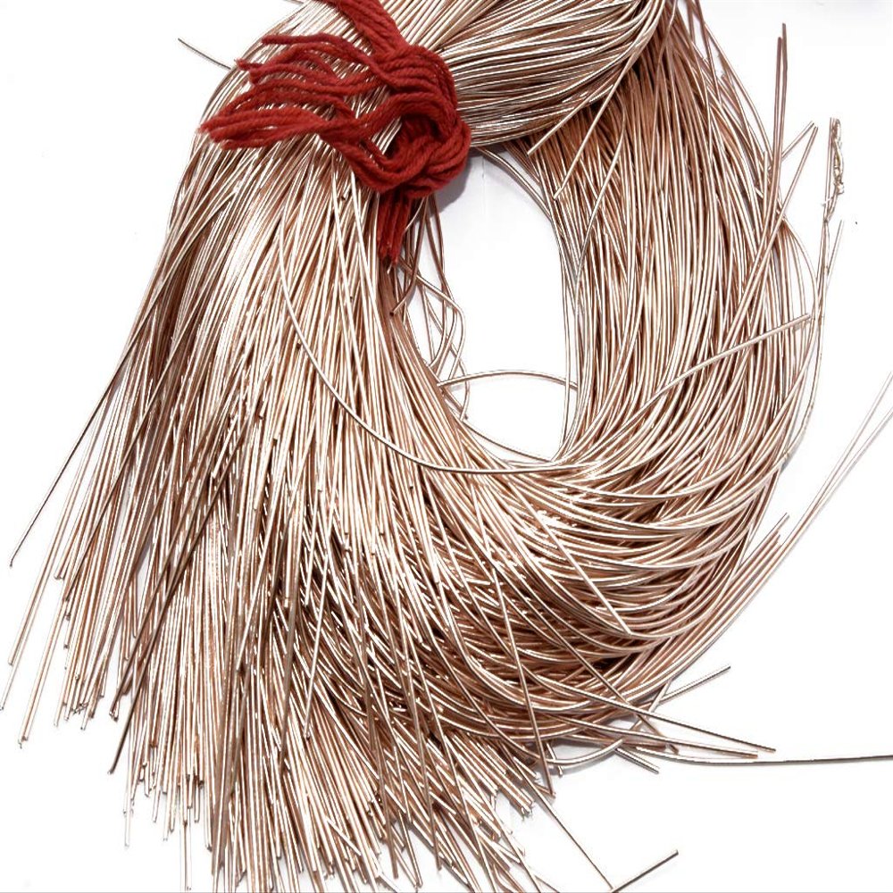 The Design Cart Peach Dapka/Dabka/French Wire for Aari, Zardosi Embroidery and Jewellery Work (100 Grams)