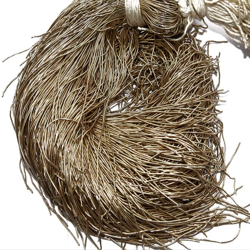 The Design Cart Gray Gold Dapka/Dabka/French Wire for Aari, Zardosi Embroidery and Jewellery Work (100 Grams)