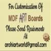 Arohi Art World MDF Art Board Rectangle Shape for DIY, Resin, Art & Craft, Acrylic, Ol Painting Purpose. Size: 8 x 4 Inches, Thickness 4 mm, Set of 10 Art Boards view 2