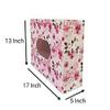 Flute Presents Designer Pink Floral Printed Beautiful Eco Friendly Gift Paper Bag, Size 17inch (H) x 13inch (W) x 5inch (Side), Pack of 10 view 2