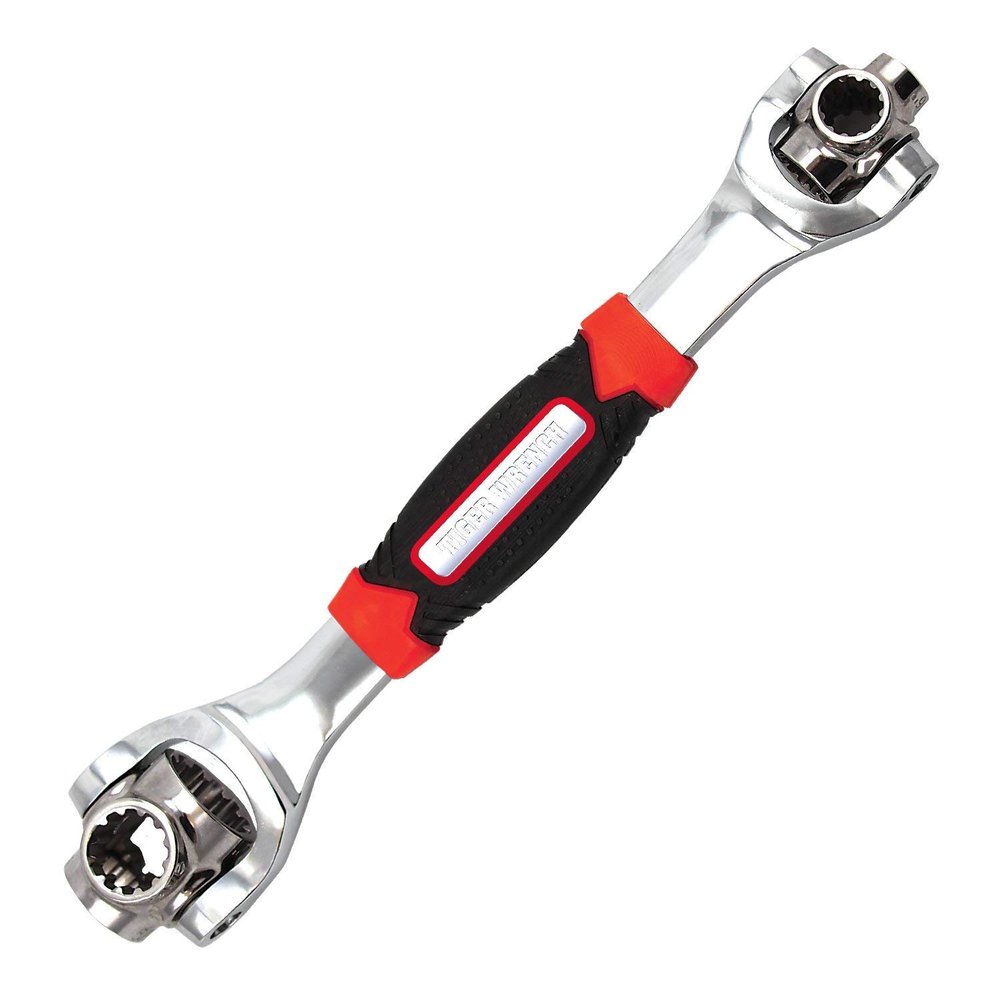 ShopoBox Tiger Wrench 48 Tools in One Socket Works with Spline Bolts Square Damaged Bolts