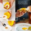 Shuban Silicone Egg Poached Cup BPA Free Microwave Safe Nonstick Egg Boiling Mould Perfect Poacher Easy to Use & Clean Molds Dishwasher Safe (4 Pack Egg Mould-Red) view 3