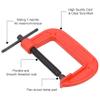 Homdum Heavy Duty G Clamp | C Type Clamping Tool | Set of 4 Pieces (3 inch) view 3