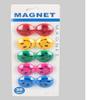 Qatalitic Round Cartoon Emoji Smile Smiley Face Fridge Magnets Refrigerator Magnetic Sticker Toys 3cm Diameter 10Pcs, 10 Piece view 1
