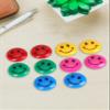 Qatalitic Round Cartoon Emoji Smile Smiley Face Fridge Magnets Refrigerator Magnetic Sticker Toys 3cm Diameter 10Pcs, 10 Piece view 2