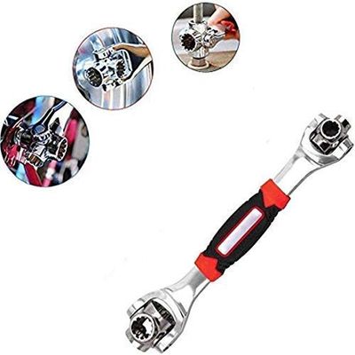 PAVITYAKSH 48 in 1 Socket Wrench Tools Works with Spline Bolts Torx 360 Degree 6-Point Universal Furniture Car Repair Hand Tool Handles up to 135kgs of Pressure Universal Hand Tool Wrench