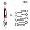 PAVITYAKSH 48 in 1 Socket Wrench Tools Works with Spline Bolts Torx 360 Degree 6-Point Universal Furniture Car Repair Hand Tool Handles up to 135kgs of Pressure Universal Hand Tool Wrench view 4