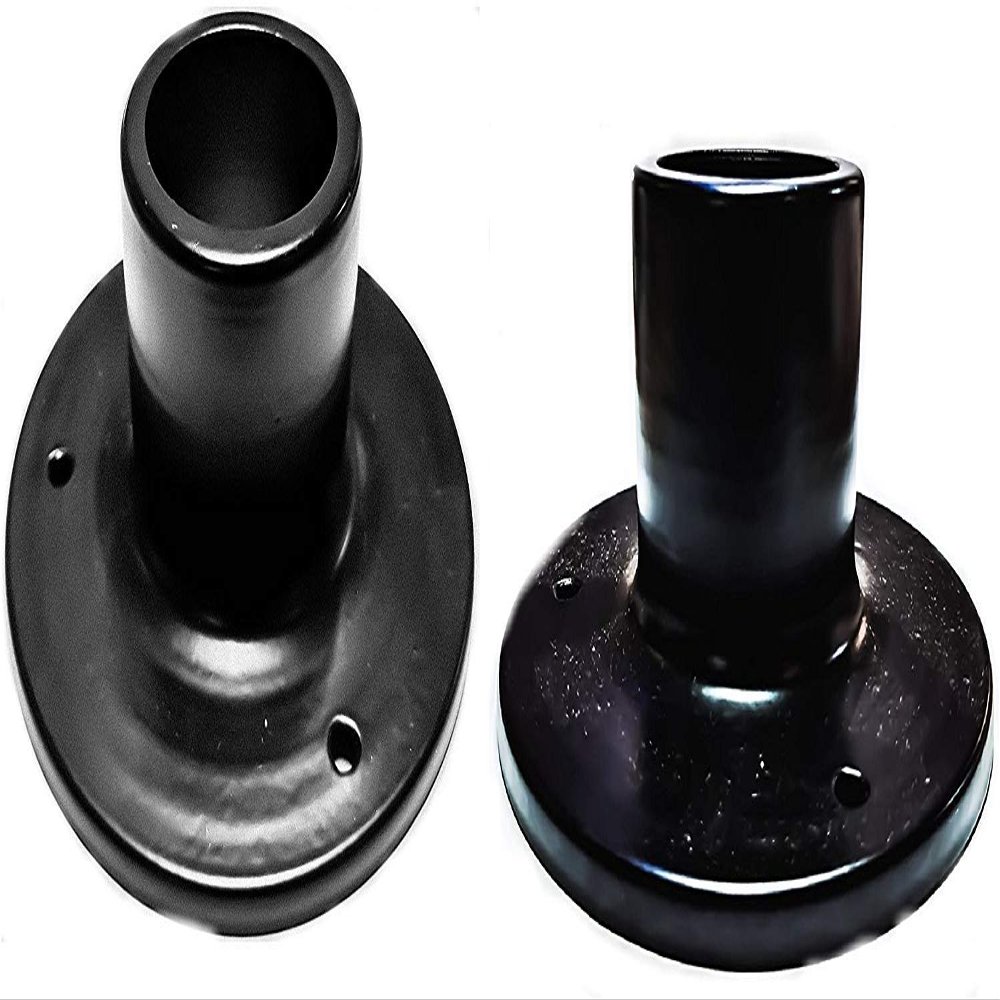 Improvhome Metal Gate Light Stand for Installing Pillar, Garden Lamp, Black, Pack of 3