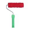 Jai Brush Industries Red 7 Inches Rose Pattern Roller Brush for Wall Painting view 1