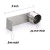 Nixnine Stainless Steel Curtain Support for Curtain Rod, Ceiling & Wall Mount, Heavy Long Band, Silver, Pack of 6 (Pair 3) (25mm) view 3