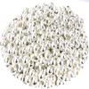 CRAFTS HAVELI 150 Pcs Silver Round Metallic Beads  5mm Jewelry Findings for Quilling, Beading & DIY Jewellery Making Accessories view 2