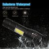 Care 4 Aluminum Alloy Mini Pocket Flashlight Rechargeable tourch Zoom LED Small Waterproof Searchlight Multi-Function (Multicolor) view 2