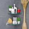 FORTUNE Glass Corner Shelf/Bathroom Shelf/Multipurpose Shelf/Living Room Corner Shelf/Wall Mount Bathroom Shelves (Transparent) (9 x 9 Inch) - (Pack of 2) view 4