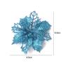 APSAMBR Artificial Glitter Fake Flower Merry Christmas Tree Decorations Ornament for Home (Multicolour) - 6 Pieces view 4